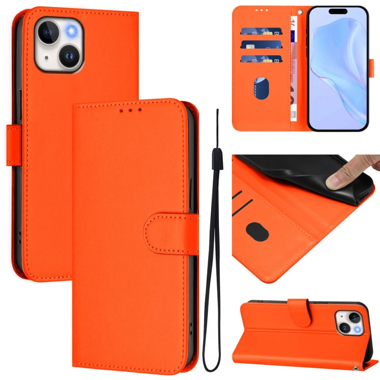 Custodia per telefono in pelle tinta unita effetto pelle con cordino, For iPhone 12 mini