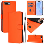Custodia per telefono in pelle tinta unita effetto pelle con cordino, For iPhone 8 Plus / 7 Plus
