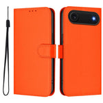 Custodia per telefono in pelle tinta unita effetto pelle con cordino, For iPhone Air