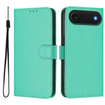 Custodia per telefono in pelle tinta unita effetto pelle con cordino, For iPhone Air