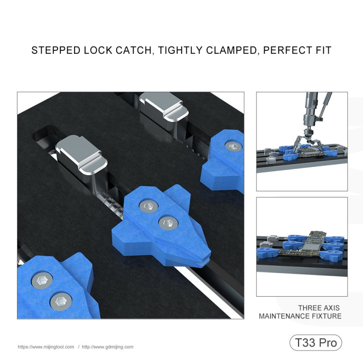 Mijing T33 Pro 3-Axis Multi-Angle Fixing Motherboard Maintenance PCB Fixture, Mijing T33 Pro