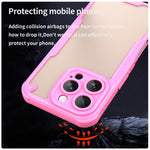 Custodia per telefono Armor Glaze PC Hybrid TPU, For iPhone 16 Pro Max, For iPhone 16 Pro, For iPhone 16 Plus, For iPhone 16