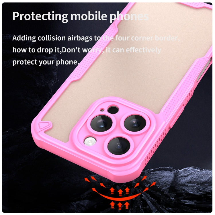 Custodia per telefono Armor Glaze PC Hybrid TPU, For iPhone 16 Pro Max, For iPhone 16 Pro, For iPhone 16 Plus, For iPhone 16