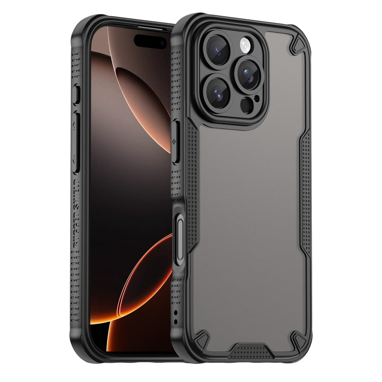 Custodia per telefono Armor Glaze PC Hybrid TPU, For iPhone 16 Pro Max, For iPhone 16 Pro, For iPhone 16 Plus, For iPhone 16