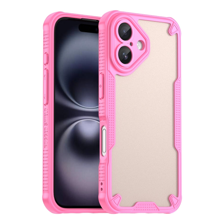 Custodia per telefono Armor Glaze PC Hybrid TPU, For iPhone 16 Pro Max, For iPhone 16 Pro, For iPhone 16 Plus, For iPhone 16