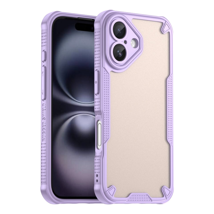 Custodia per telefono Armor Glaze PC Hybrid TPU, For iPhone 16 Pro Max, For iPhone 16 Pro, For iPhone 16 Plus, For iPhone 16