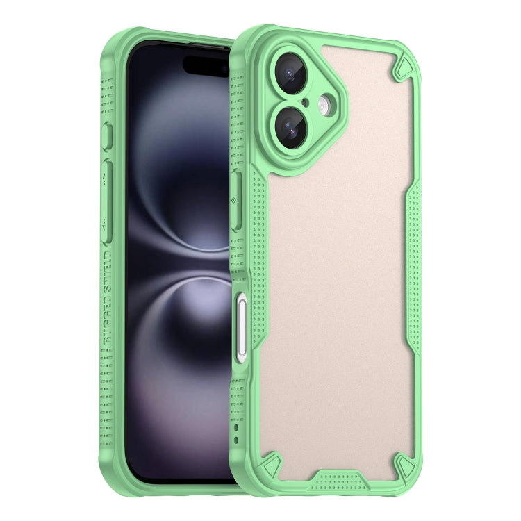 Custodia per telefono Armor Glaze PC Hybrid TPU, For iPhone 16 Pro Max, For iPhone 16 Pro, For iPhone 16 Plus, For iPhone 16