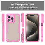 Custodia per telefono Armor Glaze PC Hybrid TPU, For iPhone 15 Pro Max, For iPhone 15 Pro, For iPhone 15 Plus, For iPhone 15