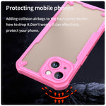 Custodia per telefono Armor Glaze PC Hybrid TPU, For iPhone 14 Plus, For iPhone 14, For iPhone 14 Pro, For iPhone 14 Pro Max