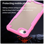 Custodia per telefono Armor Glaze PC Hybrid TPU, For iPhone SE 2020, For iPhone 11 Pro Max, For iPhone 11, For iPhone 11 Pro