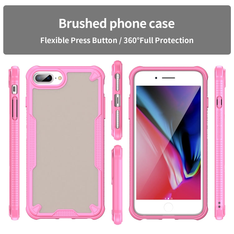 Custodia per telefono Armor Glaze PC Hybrid TPU, For iPhone 8 Plus, For iPhone 8, For iPhone 7 Plus, For iPhone 7
