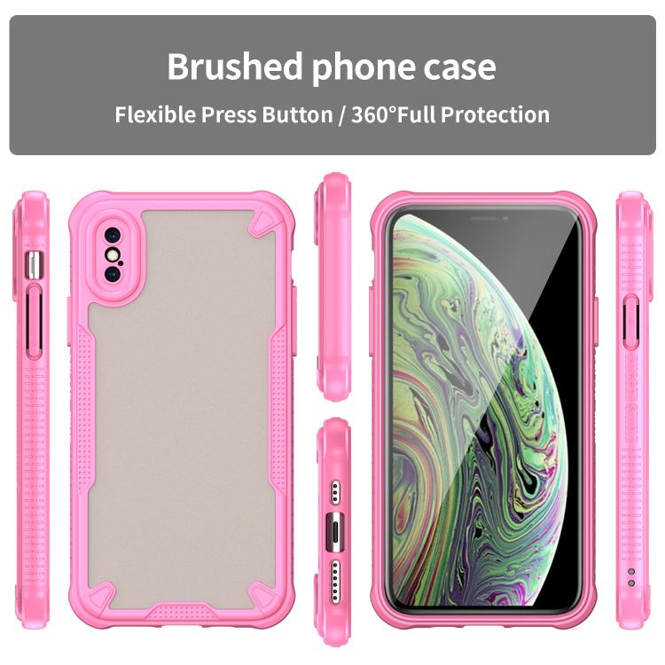 Custodia per telefono Armor Glaze PC Hybrid TPU, For iPhone XS, For iPhone XR, For iPhone XS Max, For iPhone X