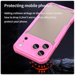Custodia per telefono Armor Glaze PC Hybrid TPU, For iPhone 17 Pro Max, For iPhone 17 Pro, For iPhone 17, For iPhone Air