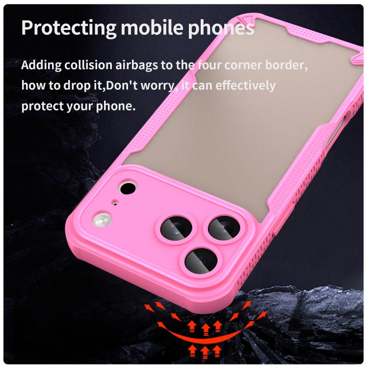 Custodia per telefono Armor Glaze PC Hybrid TPU, For iPhone 17 Pro Max, For iPhone 17 Pro, For iPhone 17, For iPhone Air