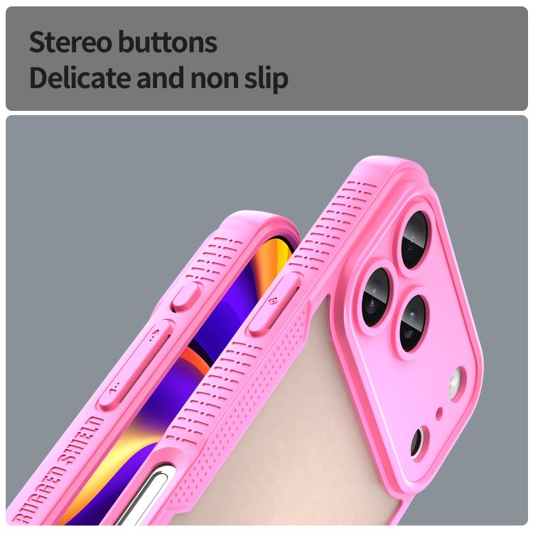 Custodia per telefono Armor Glaze PC Hybrid TPU, For iPhone 17 Pro Max, For iPhone 17 Pro, For iPhone 17, For iPhone Air
