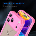 Custodia per telefono Armor Glaze PC Hybrid TPU, For iPhone 17 Pro Max, For iPhone 17 Pro, For iPhone 17, For iPhone Air