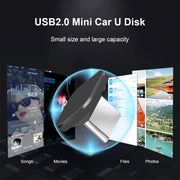 Interfaccia USB-C/Tipo-C per auto Mini disco U in metallo, 16GB, 32GB, 64GB
