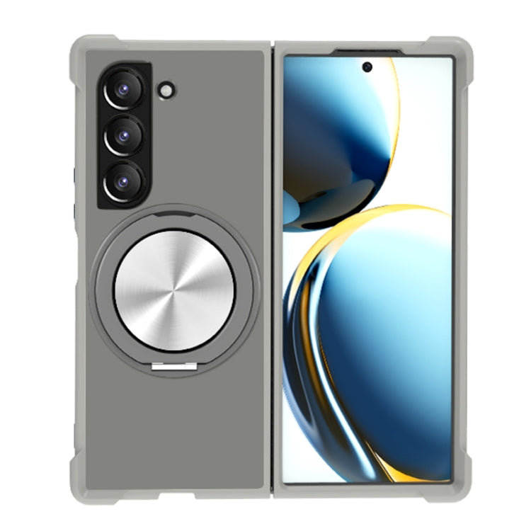 Custodia per telefono MagSafe con supporto girevole a 360 gradi con texture CD, For Samsung Galaxy Z Flip6, For Samsung Galaxy Z Fold6, For Samsung Galaxy Z Fold5, For Samsung Galaxy Z Fold4