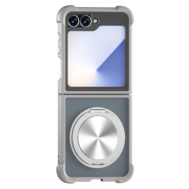Custodia per telefono MagSafe con supporto girevole a 360 gradi con texture CD, For Samsung Galaxy Z Flip6, For Samsung Galaxy Z Fold6, For Samsung Galaxy Z Fold5, For Samsung Galaxy Z Fold4