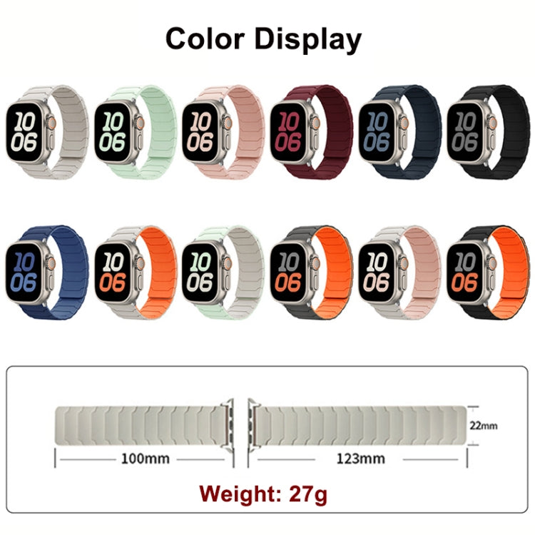 Cinturino magnetico in silicone, For Apple Watch 46mm / 49mm / 45mm / 44mm, For Apple Watch 42mm / 41mm / 40mm / 38mm