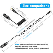 Cavo audio a spirale Mini XLR femmina a XLR 0,5 m