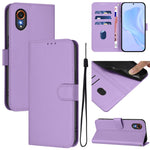 Custodia per telefono in pelle tinta unita effetto pelle con cordino, For Samsung Galaxy XCover 7
