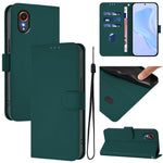 Custodia per telefono in pelle tinta unita effetto pelle con cordino, For Samsung Galaxy XCover 7