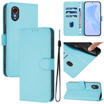 Custodia per telefono in pelle tinta unita effetto pelle con cordino, For Samsung Galaxy XCover 7
