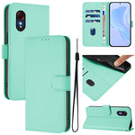 Custodia per telefono in pelle tinta unita effetto pelle con cordino, For Samsung Galaxy XCover 5