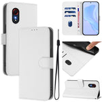 Custodia per telefono in pelle tinta unita effetto pelle con cordino, For Samsung Galaxy XCover 5