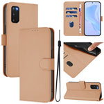 Custodia per telefono in pelle tinta unita effetto pelle con cordino, For Samsung Galaxy S20 FE 2022
