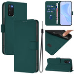 Custodia per telefono in pelle tinta unita effetto pelle con cordino, For Samsung Galaxy S20 FE 2022