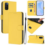 Custodia per telefono in pelle tinta unita effetto pelle con cordino, For Samsung Galaxy S20 FE 2022