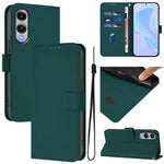Custodia per telefono in pelle tinta unita effetto pelle con cordino, For Samsung Galaxy S25 Edge 5G