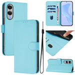 Custodia per telefono in pelle tinta unita effetto pelle con cordino, For Samsung Galaxy S25 Edge 5G