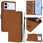 Custodia per telefono in pelle tinta unita effetto pelle con cordino, For Samsung Galaxy S26 Edge 5G