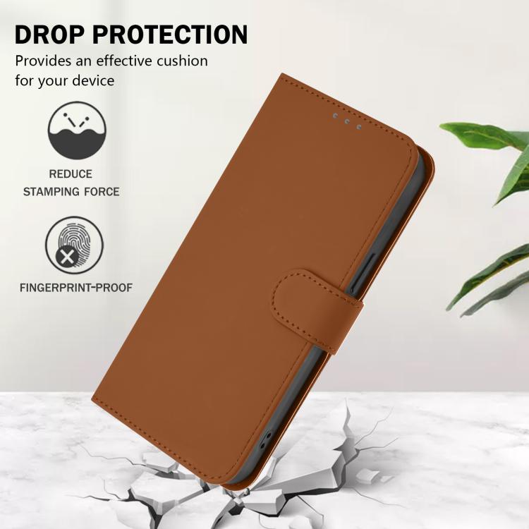 Custodia per telefono in pelle tinta unita effetto pelle con cordino, For Samsung Galaxy S26 Edge 5G