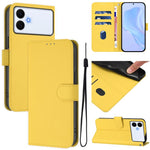 Custodia per telefono in pelle tinta unita effetto pelle con cordino, For Samsung Galaxy S26 Edge 5G