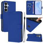 Custodia per telefono in pelle tinta unita effetto pelle con cordino, For Samsung Galaxy S26 5G