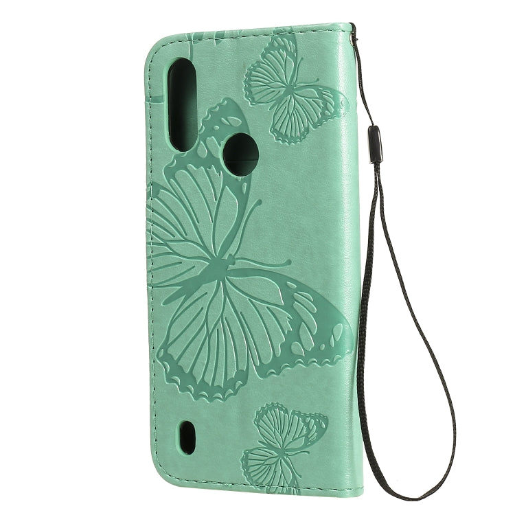 Custodia portafoglio in pelle con farfalla 3D per Motorola Moto E