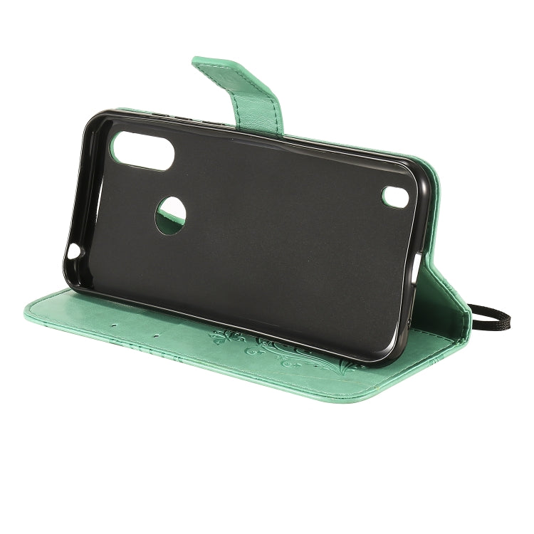 Custodia portafoglio in pelle con farfalla 3D per Motorola Moto E
