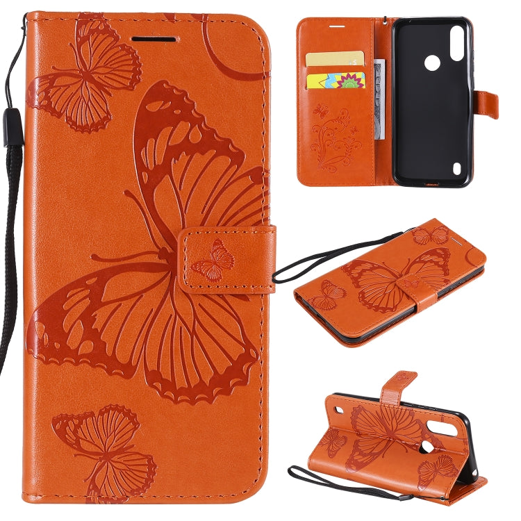 Custodia portafoglio in pelle con farfalla 3D per Motorola Moto E