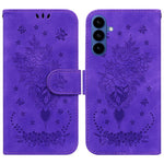 Custodia per telefono in pelle goffrata con farfalla e rosa, For Samsung Galaxy S26+ 5G, For Samsung Galaxy S26 Edge 5G, For Samsung Galaxy S26 Ultra 5G, For Samsung Galaxy S26 5G