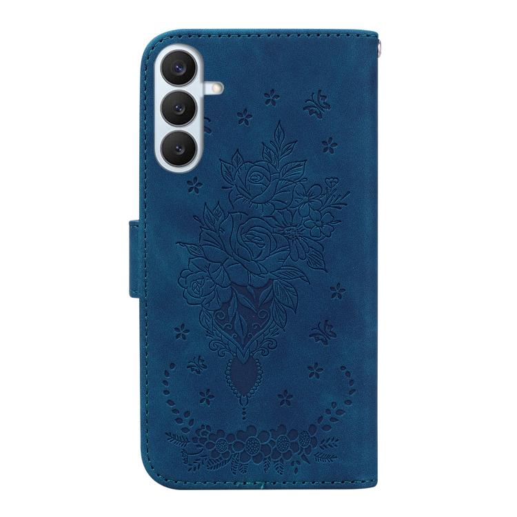 Custodia per telefono in pelle goffrata con farfalla e rosa, For Samsung Galaxy S26+ 5G, For Samsung Galaxy S26 Edge 5G, For Samsung Galaxy S26 Ultra 5G, For Samsung Galaxy S26 5G