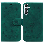 Custodia per telefono in pelle goffrata con farfalla e rosa, For Samsung Galaxy S26+ 5G, For Samsung Galaxy S26 Edge 5G, For Samsung Galaxy S26 Ultra 5G, For Samsung Galaxy S26 5G