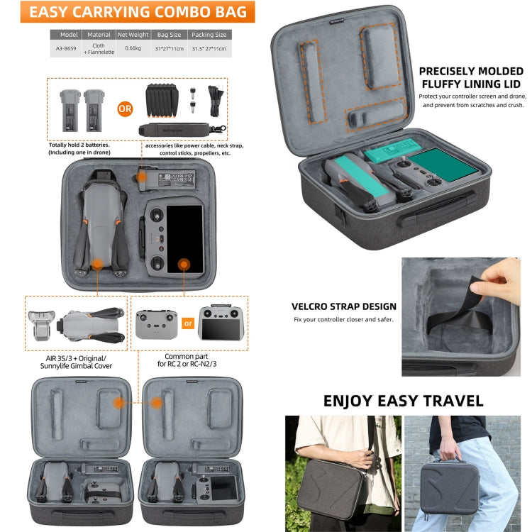 Custodia trasporto per DJI Air 3S e RC 2/1