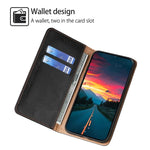 Custodia magnetica per telefono in pelle tinta unita Gloss Oil, For Samsung Galaxy A06