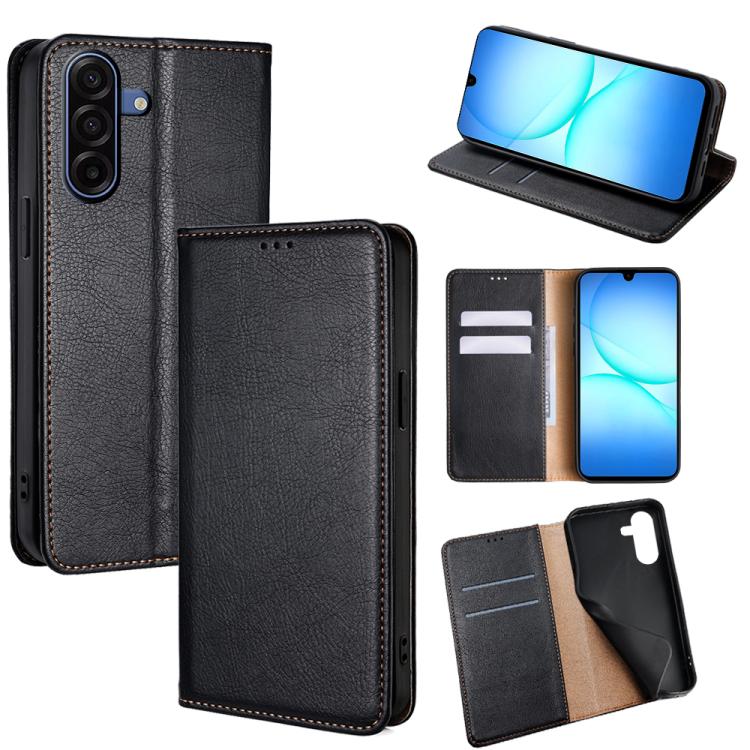 Custodia magnetica per telefono in pelle tinta unita Gloss Oil, For Galaxy A57 5G, For Galaxy A37 5G, For Samsung Galaxy A17 5G, For Samsung Galaxy A56 5G