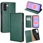 Custodia magnetica per telefono in pelle tinta unita Gloss Oil, For Galaxy A57 5G, For Galaxy A37 5G, For Samsung Galaxy A17 5G, For Samsung Galaxy A56 5G