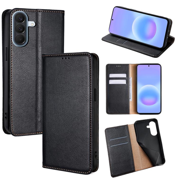 Custodia magnetica per telefono in pelle tinta unita Gloss Oil, For Galaxy A57 5G, For Galaxy A37 5G, For Samsung Galaxy A17 5G, For Samsung Galaxy A56 5G